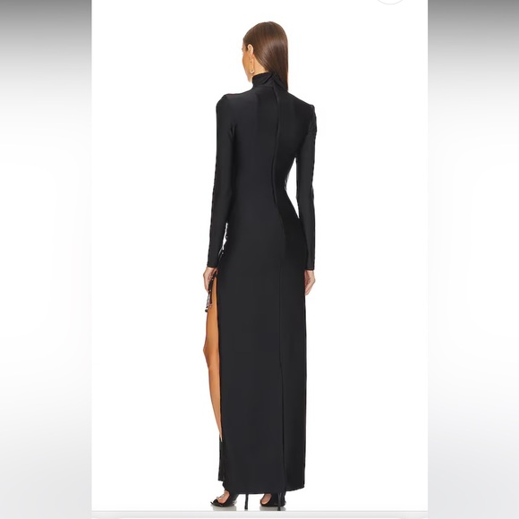 Dundas Coco Royal Gown in Black detachable embellished bra black - Picture 6 of 17